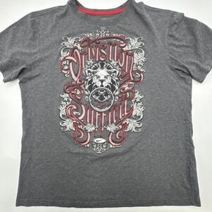 Nike Shirt LeBron James Lion Special Edition Graphic Affliction Style Gray XL
